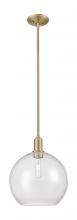 Innovations Lighting 716-1S-BB-G124-12 - Athens - 1 Light - 12 inch - Brushed Brass - Stem hung - Mini Pendant