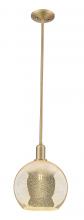 Innovations Lighting 716-1S-BB-G128-10 - Athens - 1 Light - 10 inch - Brushed Brass - Stem hung - Mini Pendant