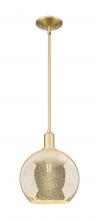 Innovations Lighting 716-1S-SG-G128-10 - Athens - 1 Light - 10 inch - Satin Gold - Stem hung - Mini Pendant