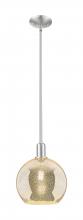 Innovations Lighting 716-1S-SN-G128-10 - Athens - 1 Light - 10 inch - Brushed Satin Nickel - Stem hung - Mini Pendant