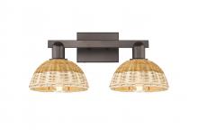 Innovations Lighting 716-2W-OB-NBD-75-NAT - Bristol Natural - 2 Light - 16 inch - Oil Rubbed Bronze - Bath Vanity Light