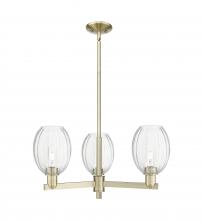 Innovations Lighting 716-3CR-AB-G459-6CL - Preston - 3 Light - 18 inch - Antique Brass - Flush Mount