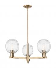 Innovations Lighting 716-3CR-CB-G458-7CL - Preston - 3 Light - 18 inch - Satin Nickel - Flush Mount