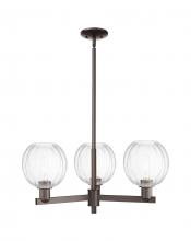 Innovations Lighting 716-3CR-OB-G458-7CL - Preston - 3 Light - 18 inch - Oil Rubbed Bronze - Flush Mount