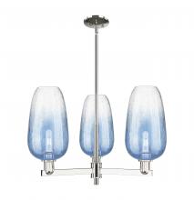 Innovations Lighting 716-3CR-PN-G484-7SB - Brookhaven Flute - 3 Light - 18 inch - Polished Nickel - Flush Mount