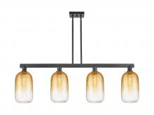 Innovations Lighting 716-4I-BK-G482-7AM - Brookhaven Cloche - 4 Light - 48 inch - Matte Black - Cord hung - Island Light