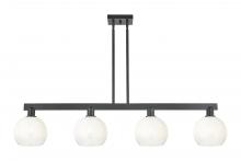 Innovations Lighting 716-4I-BK-G483-8OP - Brookhaven Globe - 4 Light - 48 inch - Matte Black - Cord hung - Island Light