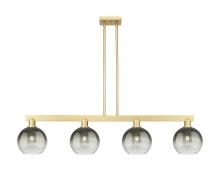 Innovations Lighting 716-4I-SG-G483-8SL - Brookhaven Globe - 4 Light - 48 inch - Satin Gold - Cord hung - Island Light