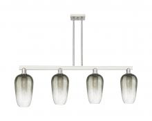Innovations Lighting 716-4I-SN-G484-7SL - Brookhaven Flute - 4 Light - 48 inch - Brushed Satin Nickel - Cord hung - Island Light
