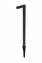 Elegant P807-DB - P807 DB Path light 5.25"x21.87" flat clear glass with 3' SPT1W-18 black wire